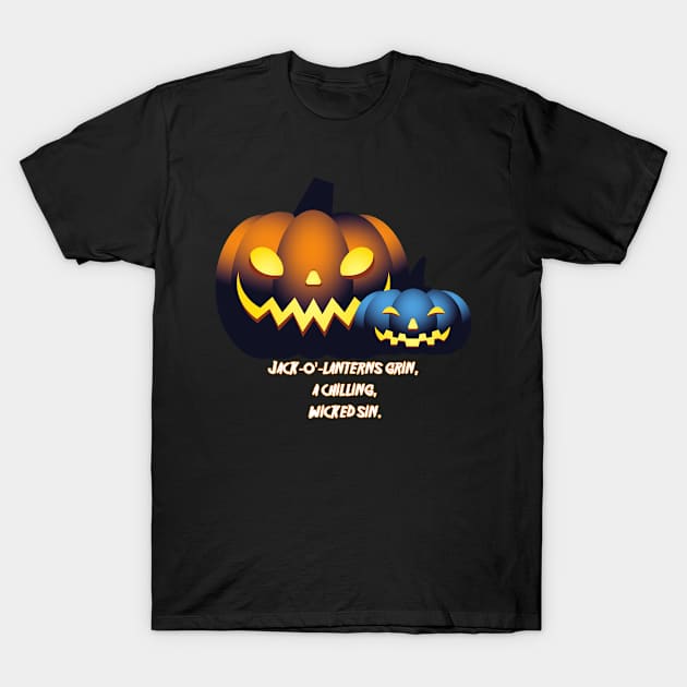 Even Scarier Pumpkin Design T-Shirt by greygoodz